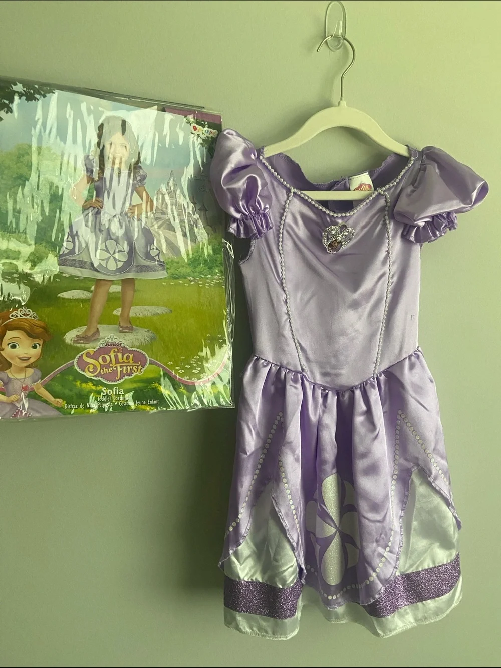 Disney Lavender Sofia the First Girls' Princess Dress Costume 3T-4t